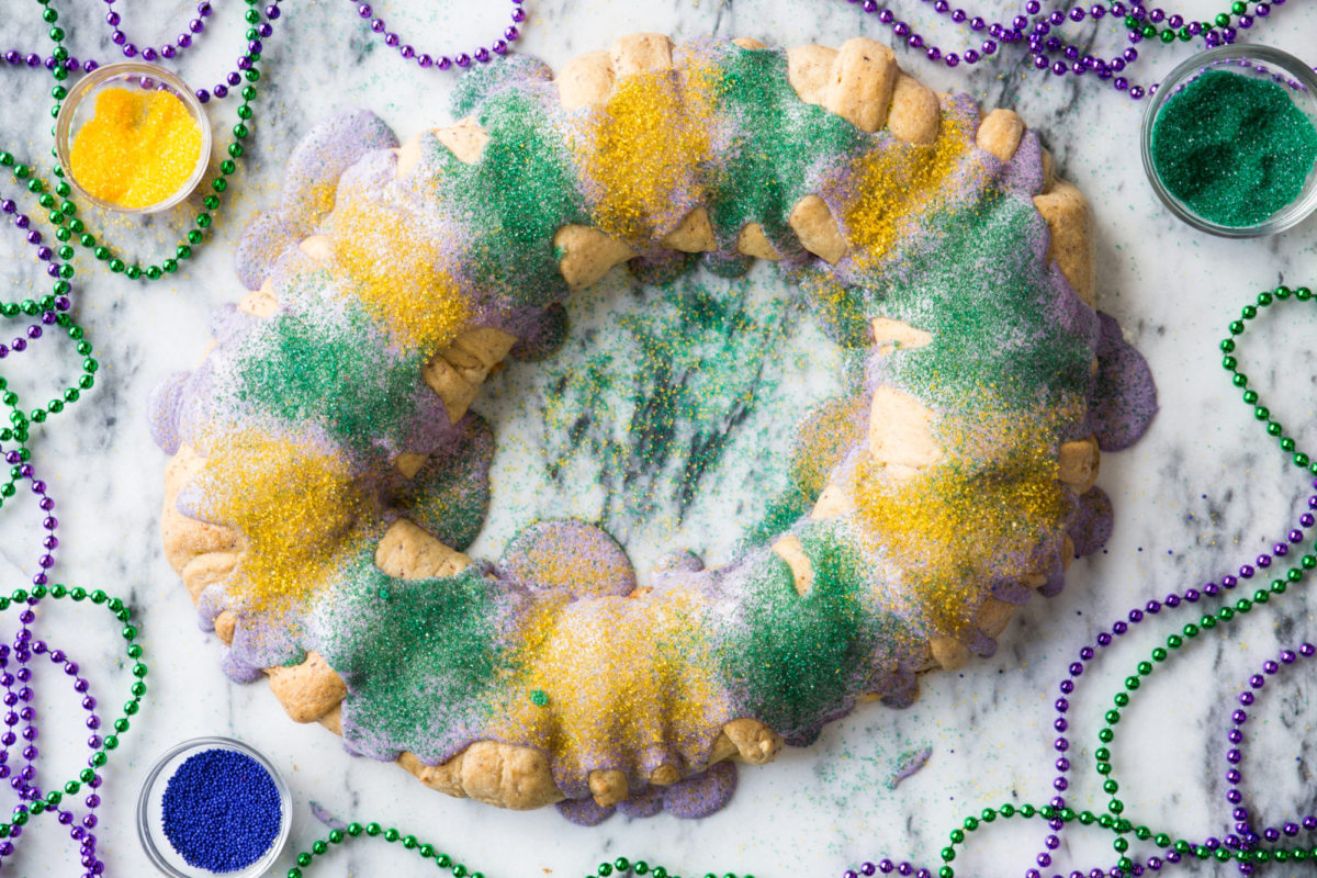Healthy King Cake Recipe Plated Image
