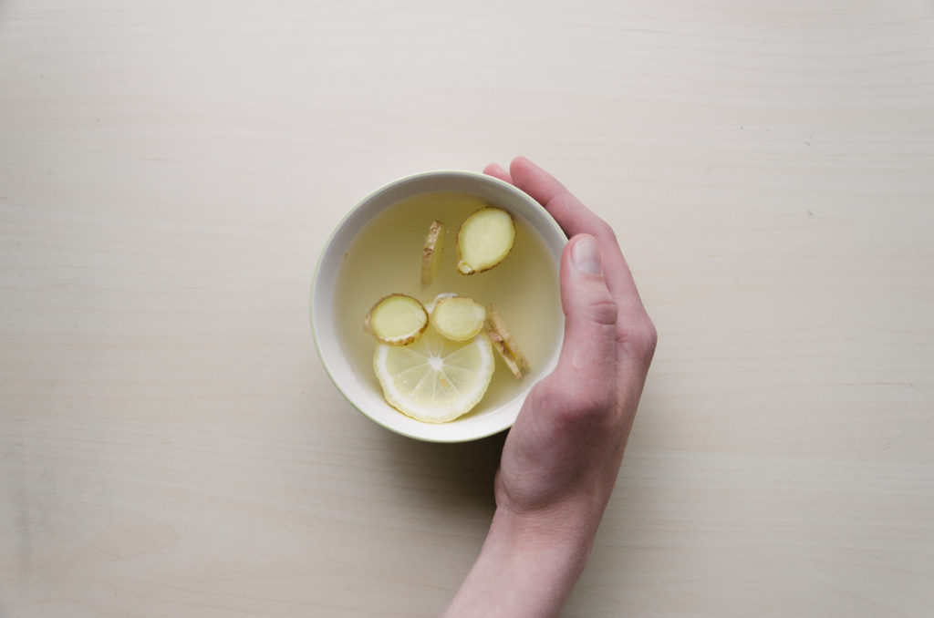 Lemon ginger water - ayurvedic food