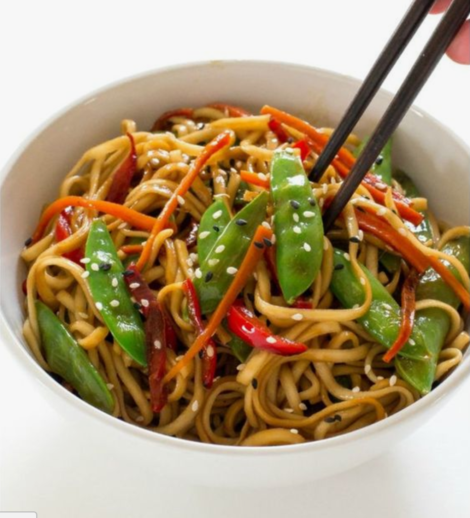 vegan lo mein